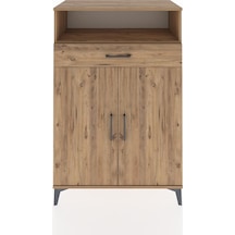 Hyperion Dolap 3 Raflı Tek Çekmeceli 2 Kapaklı 88x44x134 Çam-çam Atlas Çam