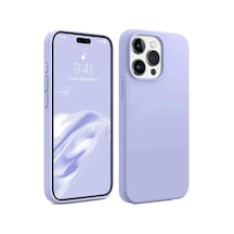 Apple İphone 15 Pro Max Kılıf First Silikon - Lila 0.2M-Çok Renkli
