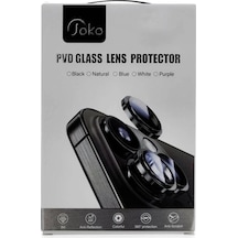 Joko Apple iPhone Uyumlu 16 Pro Max Pvd Metal Kamera Lens - Siyah -