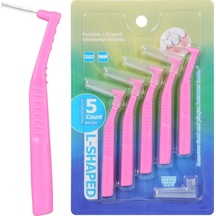 Moveevo 5'li Diş Arası Fırçası Seti - L Şekilli, 0.6mm, Çelik Saplı, Yeniden Kullanılabilir, Ağız Hijyeni İçin