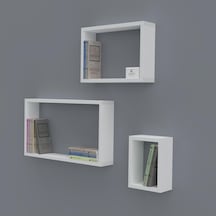 Kenzlife kitaplık neslişah 030*060*20*3 byz duvar rafı