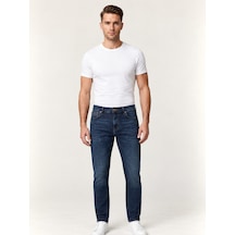 Vıgoss Erkek Comford Fit Mıd Rıse Slim Leg Denim Pantolon 73518-73619 Grey Tınt