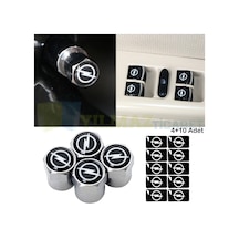 Opel Sibop Kapağı Jant Direksiyon Torpido Vites Damla Etiket Sticker 4+10 Adet