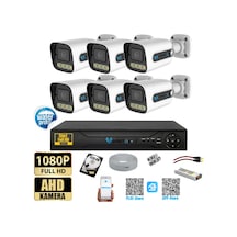 6 Kameralı-gece Gündüz Renkli 5mp Lensli 1080p Fullhd Kamera