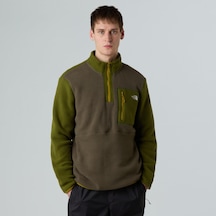 The North Face M Yumiori 1/4 Zip Erkek Polar-30493 Haki