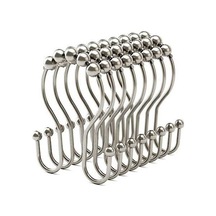 Ulzyvf Perdesi Perdesi Kancası, Halkaları Gümüş Gümüş Duş Duş Adet 12 Wd Gümüş