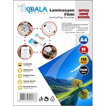 Koala Laminasyon Filmi A4 80 Micron 100 Adet Yüksek Kalite Koruma Ve Parlaklık