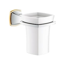 Grohe Grandera Seramik Fırçalık Ve Tutacağı, Krom-altın, 40626ıg0 Beyaz