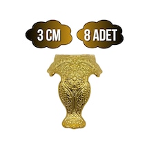 Lüx Metal Ayak Çeyiz Ve Hediye Kutusu Mobilya Ayağı 3cm Altın 8 Adet Altın