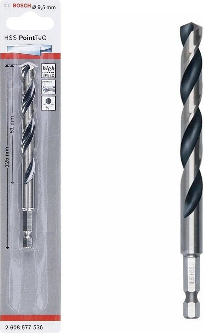 Pointteq Altıgen Şaftlı Hss Matkap Ucu 9,5 Mm - Elm-01-581942