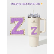 Quencher Uyumlu Premium Harf Sticker / Aksesuar Tekstil Kaplama Kişiselleştirilmiş Tasarım Beyaz
