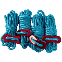 Suntek 4 Adet 6.65ft Gezi Yansıtıcı Naylon Kordon Çadır Mavi