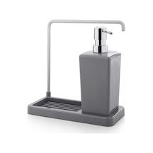 Luna Mutfak Sıvı Sabunluk, 420 Ml, 21 X 10 X 20 Cm, Gri Siyah