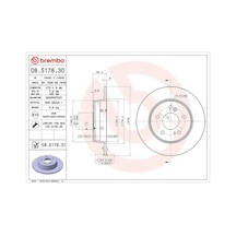 2 Adet Fren Dıskı Mercedes W210 Arka W203 C200 208-209 Clk A2034230012 A2034230112 A2104230412 A2104230912