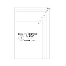 Navigatör Kağıt İle A4 Numaralı Kağıt 1-9000 / 80 Gr