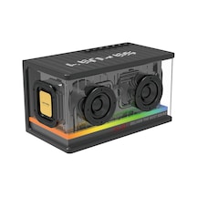 Lenyes S839 Rgb Işıklı Taşınabilir Tws Bluetooth Hoparlör V5.2 Siyah