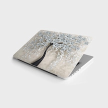 Laptop Sticker Bilgisayar Notebook Pc Kaplama Etiketi 3d Ağaç Gri