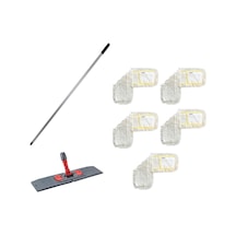 Cod-ex Katlanır Aparat + Metal Vidalı Sap + Nemli Mop 5 x 60 CM
