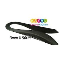 Hayal 3 Mm Siyah Renk Quilling Kağıdı - 100'Lü