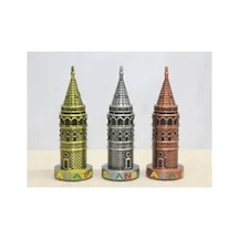 Metal Galata Kulesi Çok Renkli