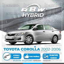 Toyota Corolla Uyumlu Sedan Ön Silecek Takımı (2002-2006) RBW Hibrit