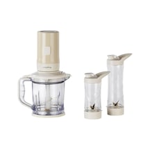 Gem Retro 700 W Kişisel Blender & Doğrayıcı 1, 2 L Titanyum Bıçaklı Hazne, Bakır Ac Motor Vanilya Krem Belirtilmemiş