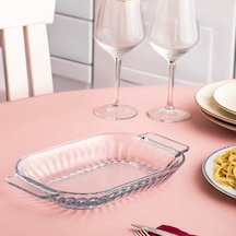 Porsima1160 Shell Kulplu Salata Ve Servis Sunum Tabağı 17x30 Cm