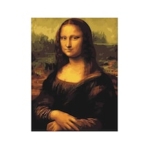 Leonardo Da Vinci Mona Lisa Sayılarla Boyama Seti - Çerçeveli, 40x50cm