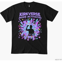 Flood Of Style Kirkverse Modu Aktif Erkek Kadın Tişörtü %100 Pamuklu Tişörtler Kısa Kollu Üstler 1231-3 Siyah