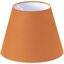 Abajur Başlık Turuncu Konik Şapka 25x15x20 CM Dekoratif Tasarım Turuncu