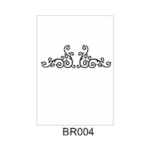 Border Desen Stencil Şablon 15X30 Br-004
