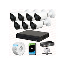 Provzen Dahua 7 Kameralı Ip 1080p Gece Görüşlü Güvenlik Kamerası