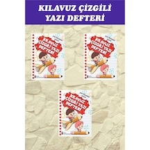 1.sınıf Kılavuz Çizgili Yazı Defteri Orta Boy - 3 Adet