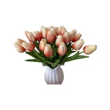 Jms Turuncu Çiçek Açan Buket 10 Adet/Takım Sahte Lale Çiçek + Fotoğraf Prop Homen Dekor