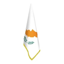 Güney Kıbrıs Cumhuriyeti Bayrağı - Ofis-makam-toplantı Odaları - Saçaklı Makam Bayrağı 1
