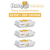 Easy Clean Arap Sabunu Katkılı Yüzey Temizlik Havlusu 300 Yaprak (3x100) – Yüksek Hijyen
