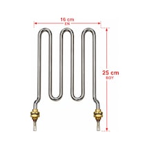 Semaver Rezistansı 2000w 16 Cm En, 25 Cm Boy Gri