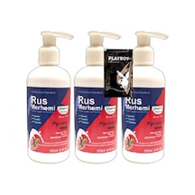 Playboy Tüy Dökücü Krem 3 Adet 250 Ml Ceviz Sütlü & Cevizli Rus Merhemi + Yanında Jel