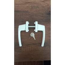 Pvc Pencere Üstten Anahtarlı Kilitli Kapı Pencere Kolu Beyaz