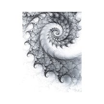 Monokrom Spiral Poster Duvar Kağıdı Renkli