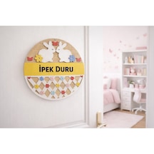 Genç Odası Kapı Süsü Kişiye Özel Tavşan Temalı No128