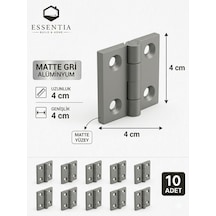 Paslanmaz Çelik Mini Menteşe 4x4 Cm 10 Adet Mobilya, Dolap Ve Ahşap Kapak Menteşesi gold