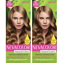 Neva Color Natural Color Saç Boyası 9.3 Açık Altın Sarısı 2'li Set