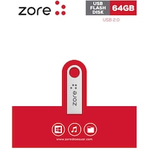 Zore Metal USB Flash Disk 64GB-Gümüş Gümüş