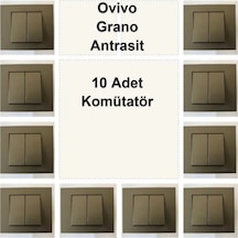 Asyagrup Ovivo Antrasit Komütatör - 10 Adet