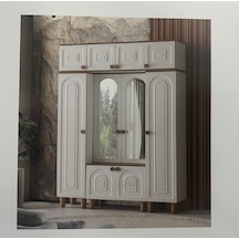 Beril Mdf Portmanto Krem - Meşe