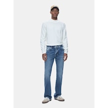 LTB Tınman 401 Orta Bel Düz Paça Mid Indigo Jean Pantolon Mavi