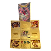 Pokemon Kartları Gold Card Altın Kabartmalı Fosforlu Kart 30lu