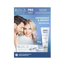 R.o.c.s. Pro Brackets & Ortho Diş Macunu - Sls İçermeyen, Güçlendirici Ve Mineral Destekli, 74 Gr, 1 Adet