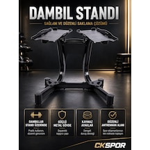 Ckspor Ayarlanabilir Dambıl Standı Dayanıklı Ve Ergonomik Tasarım Ev & Spor Salonu Kullanımı İçin